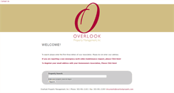 Desktop Screenshot of overlookproperty.com