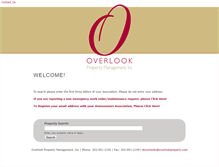 Tablet Screenshot of overlookproperty.com